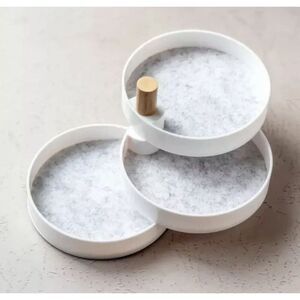 The2Bandits Tiered Catchall Tray Jewelery Organizer NIB NEW FabFitFun Gift Basic